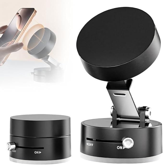 Magnetic  Phone Holder – Foldable, 360° Rotatable & Works Everywhere!