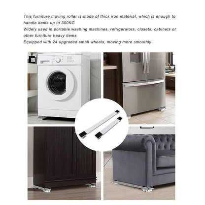 2Pcs Heavy Duty Extensible Appliance Roller