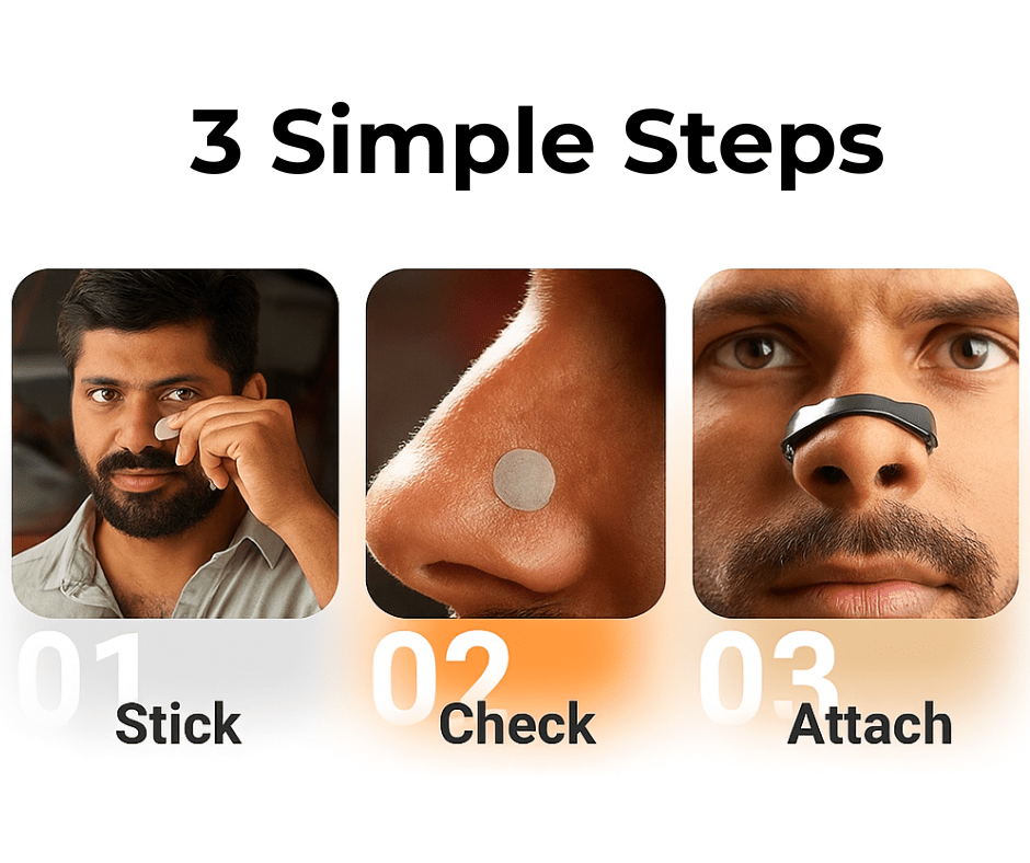 The Breathezy- Magnetic Breathing Nasal Strip