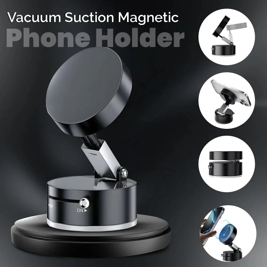 Magnetic  Phone Holder – Foldable, 360° Rotatable & Works Everywhere!