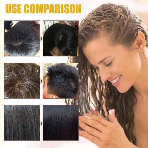 Japanese Long Lasting Natural Hair Dye Shampoo ( Buy 1 Get 1 Free )🔥🔥